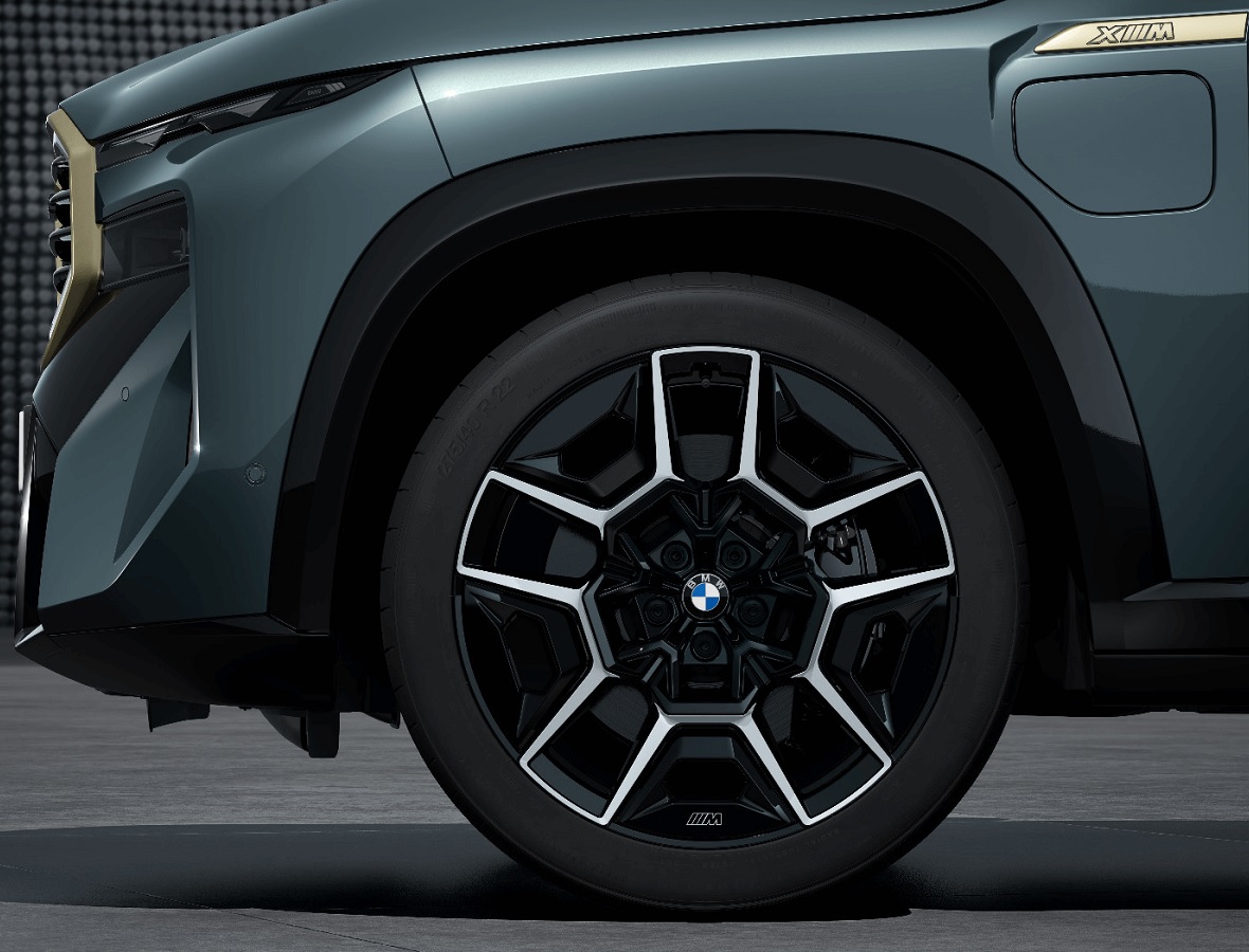 KOŁO ZIMOWE BMW XM 22" RDC M Double Spoke 922M Pirelli jet black uni tylne